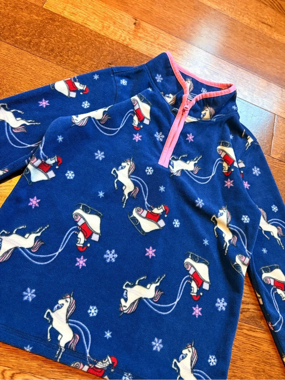 OshKosh B'gosh Unicorn Print Fleece 1/4 Zip Up